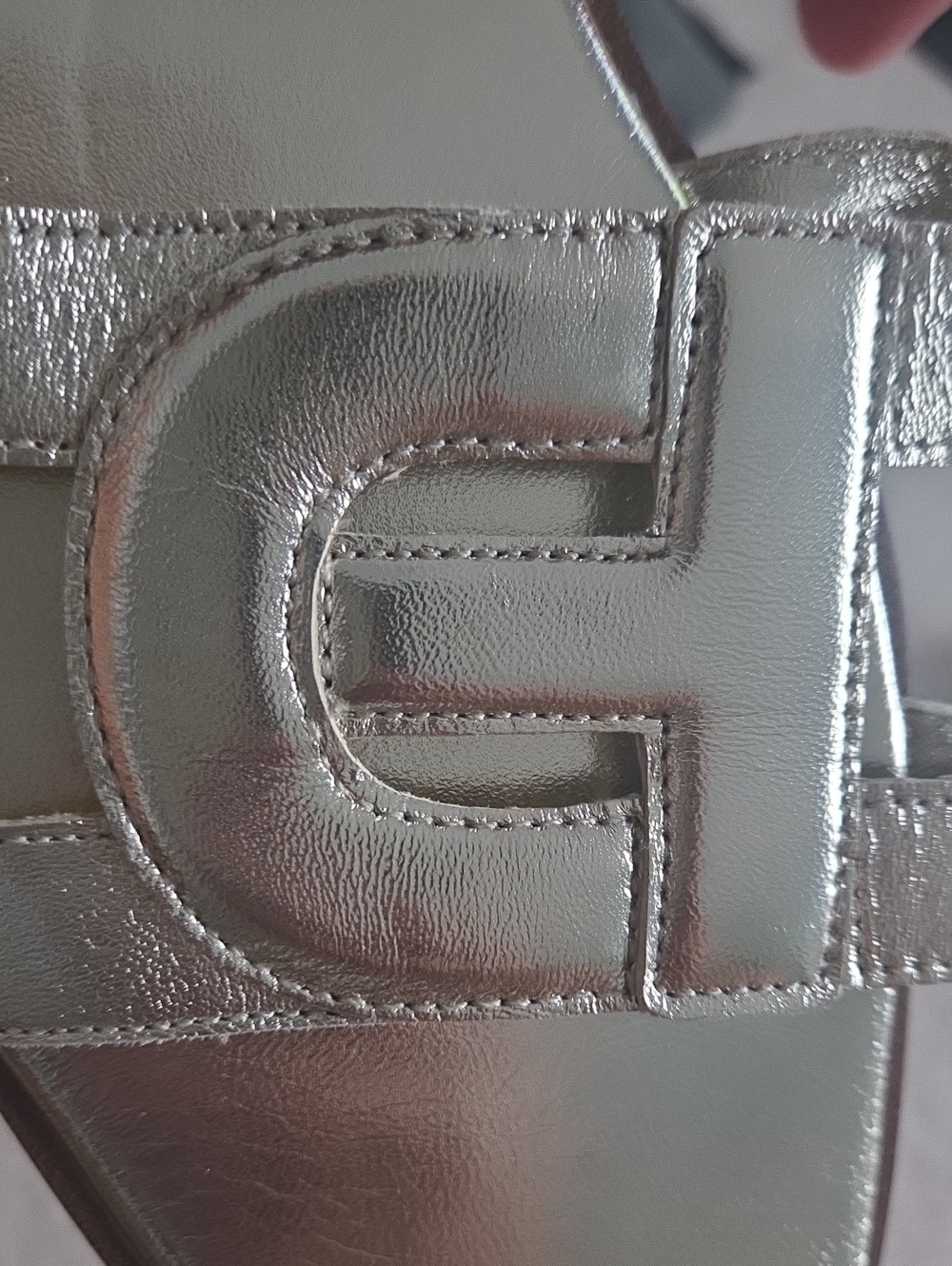 Cole Haan Chrisee Slide Metallic Gold Leather  10 - Picture 5 of 10